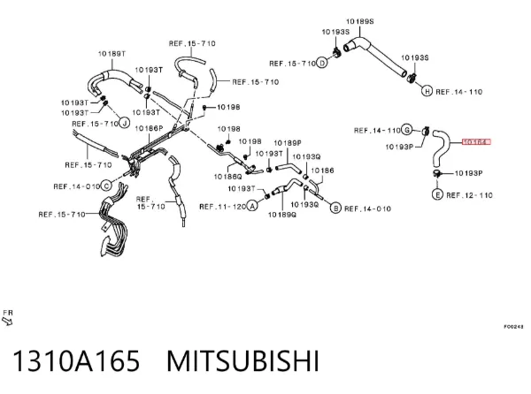  1310A165 Mitsubishi