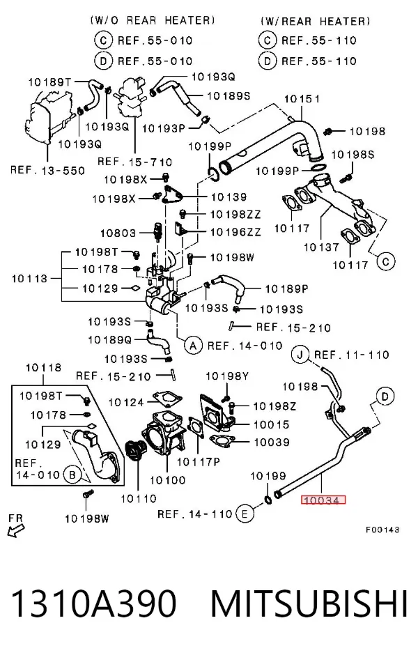  1310A390 Mitsubishi