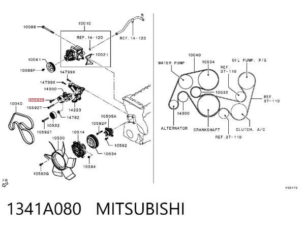  1341A080 Mitsubishi