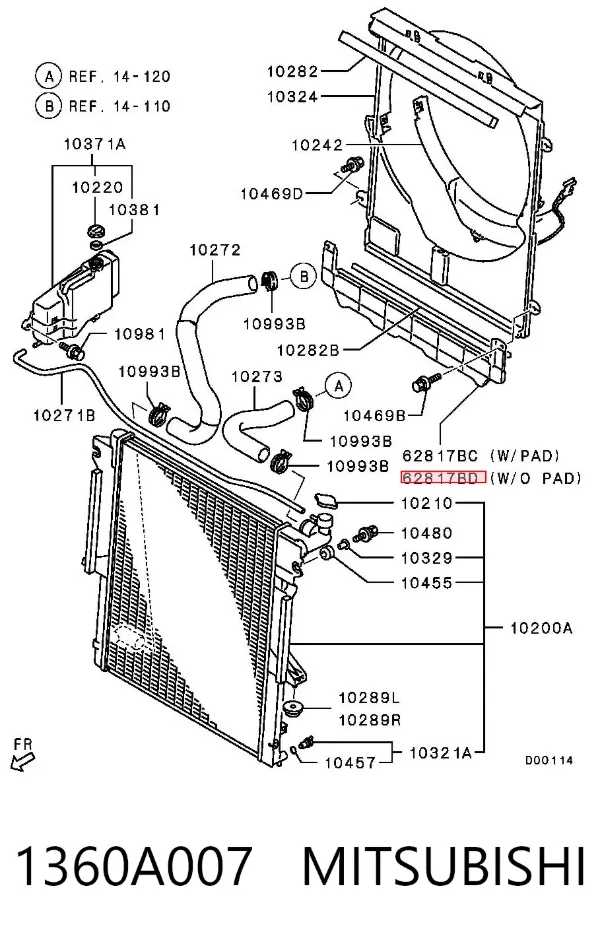  1360A007 Mitsubishi