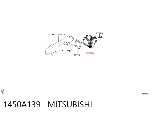 Дросільна заслінка 1450A139 Mitsubishi