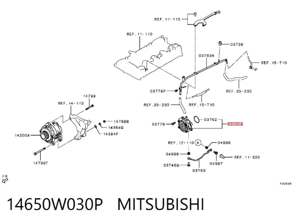 Вакуумний насос 14650W030P Mitsubishi
