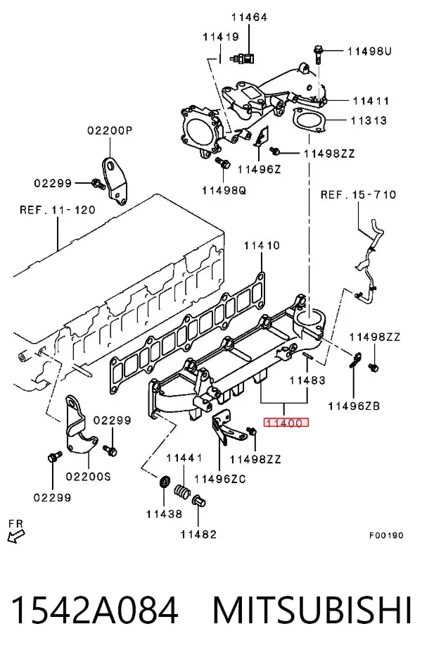 Впускний колектор 1542A084 Mitsubishi