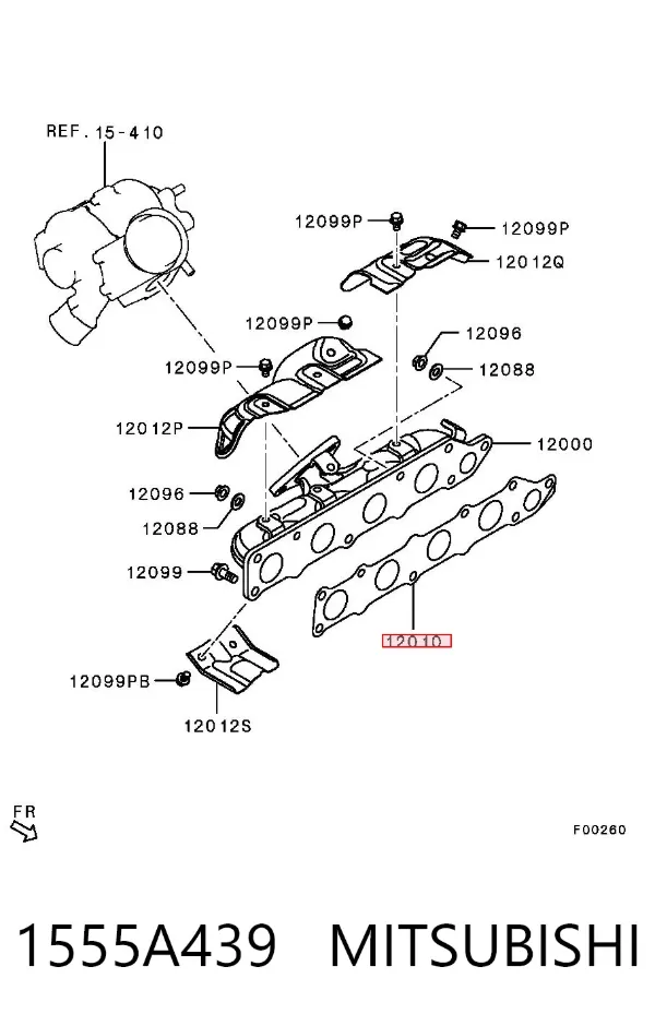 Прокладка колектора Mitsubishi Outlander II XL