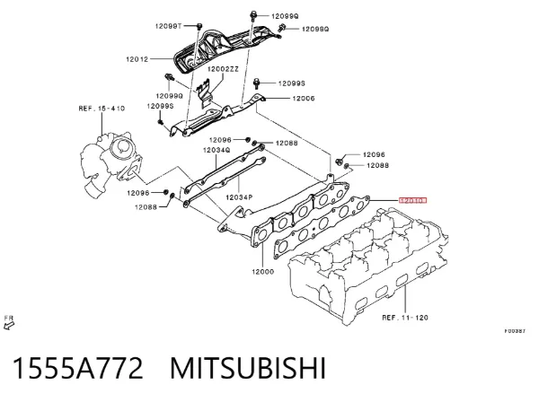 Прокладка колектора 3S129003 AND