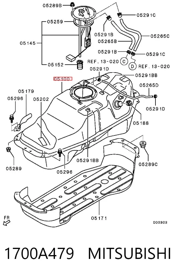 Паливний бак Mitsubishi Pajero SPORT II