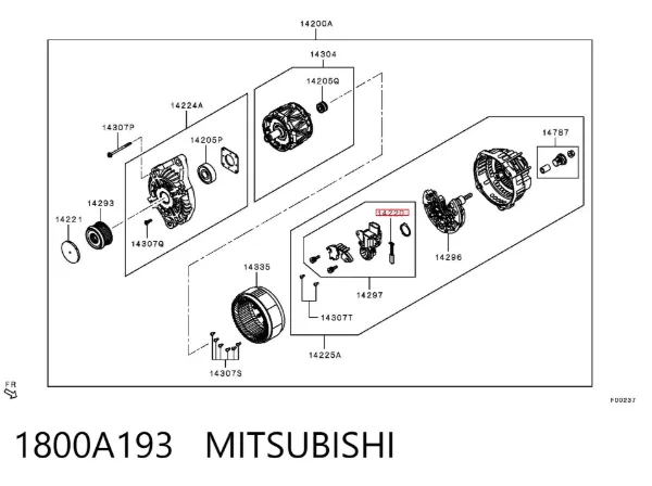  1800A193 Mitsubishi