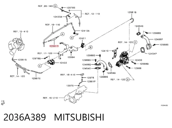  2036A389 Mitsubishi
