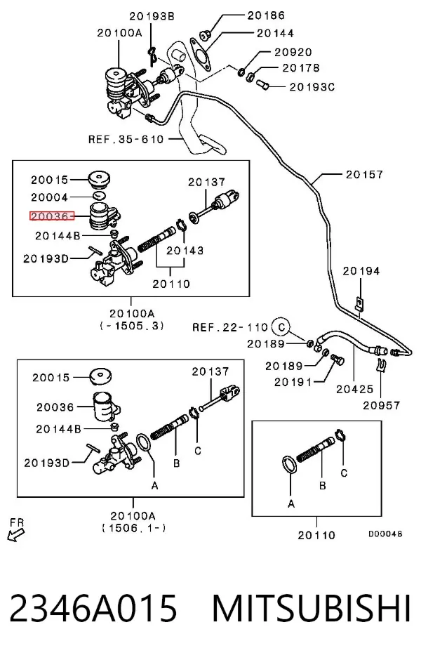  2346A015 Mitsubishi
