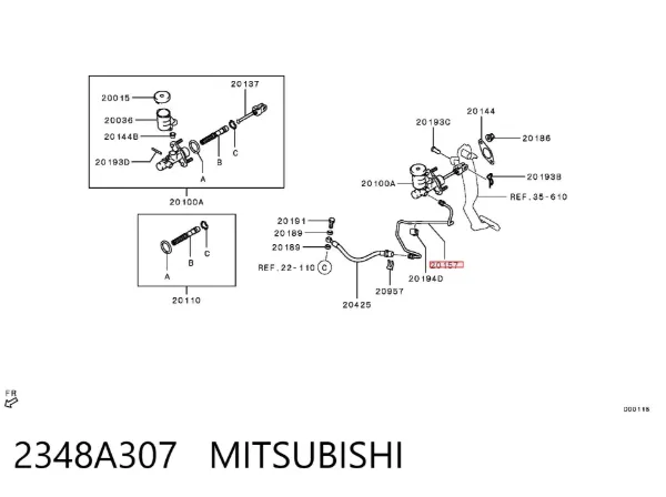  2348A307 Mitsubishi