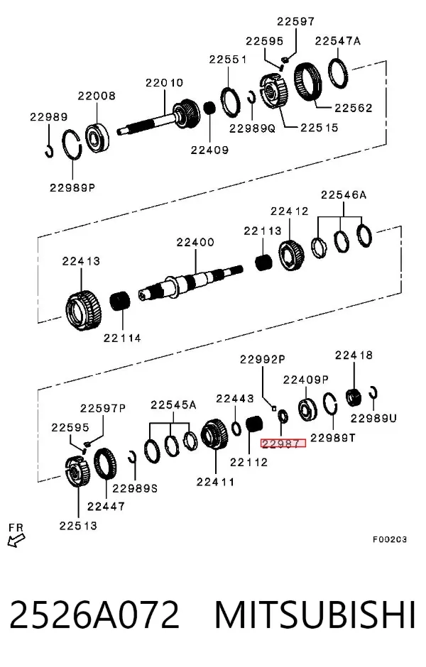  2526A072 Mitsubishi