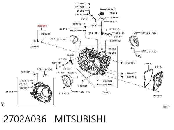 Датчик швидкості 2702A036 Mitsubishi