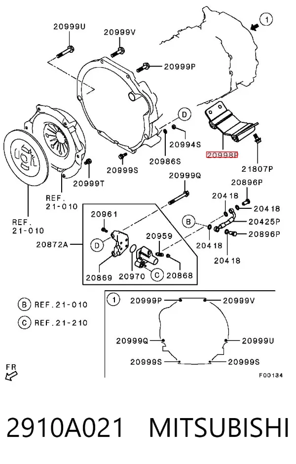  2910A021 Mitsubishi