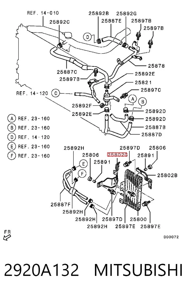  2920A132 Mitsubishi