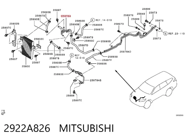  2922A826 Mitsubishi