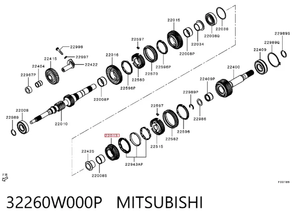  32260W000P Mitsubishi