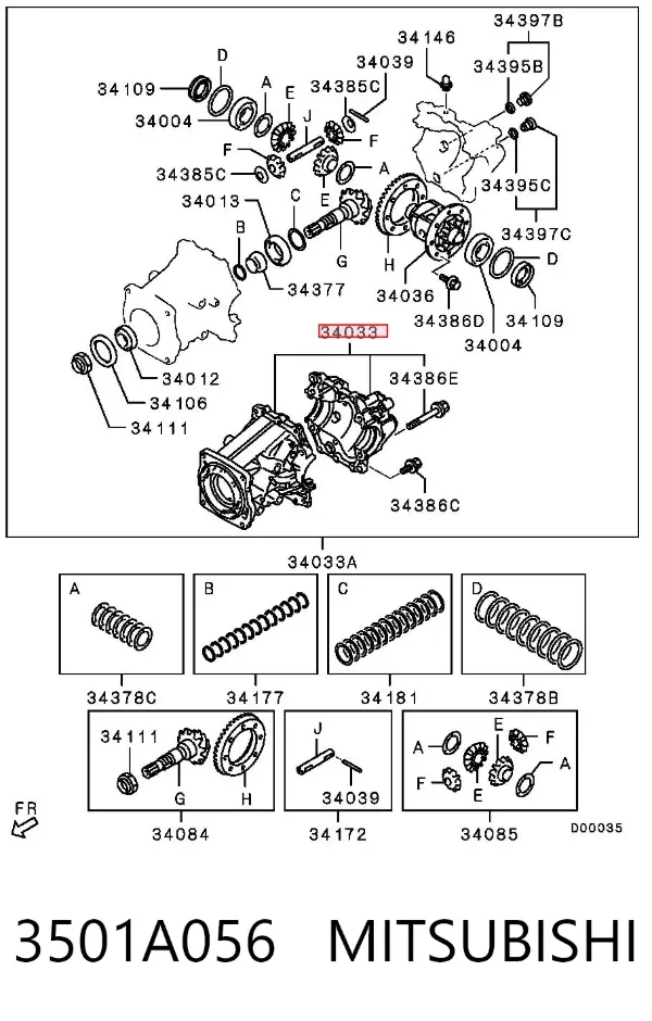  3501A056 Mitsubishi