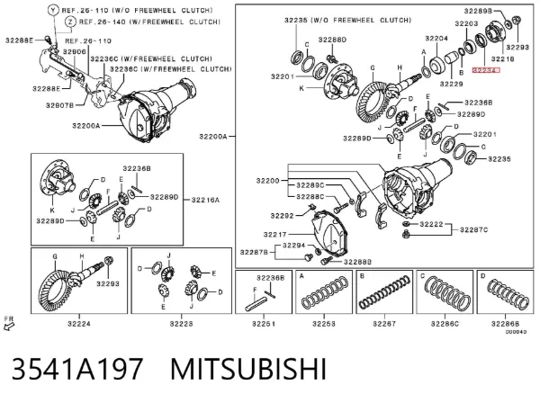  3541A197 Mitsubishi