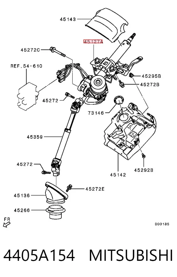 Рульова колонка 4405A154 Mitsubishi