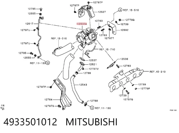Турбіна 4933501012 Mitsubishi