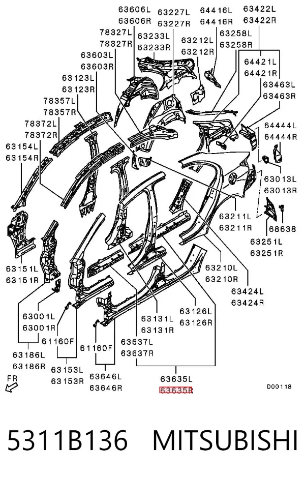  5311B136 Mitsubishi