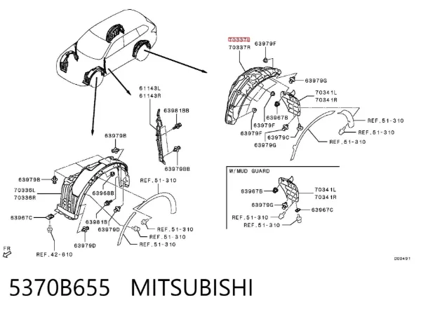  5370B655 Mitsubishi