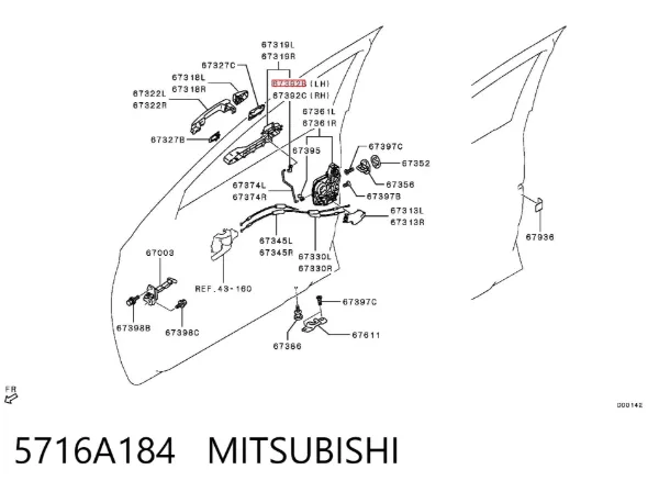  5716A184 Mitsubishi