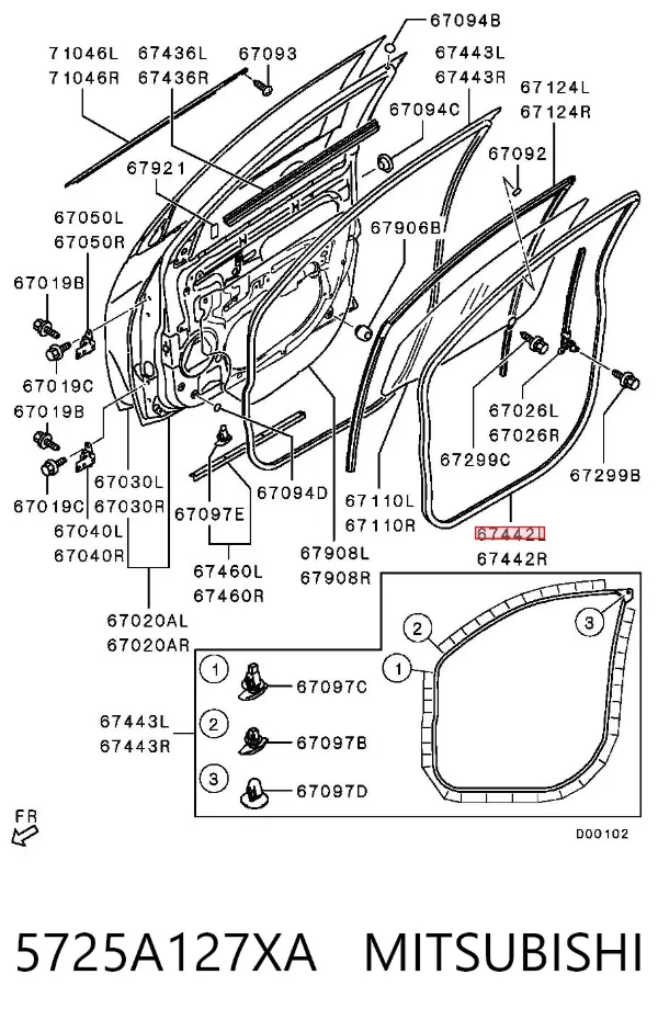  5725A127XA Mitsubishi