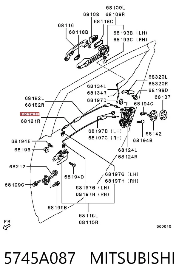  5745A087 Mitsubishi