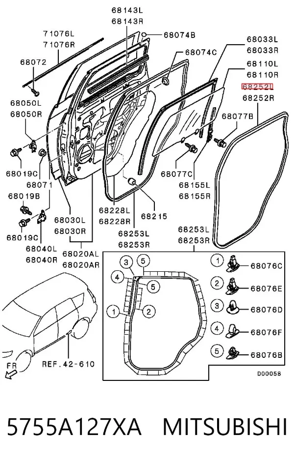  5755A127XA Mitsubishi