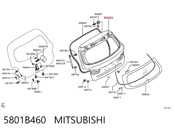 Ляда 5801B460 Mitsubishi