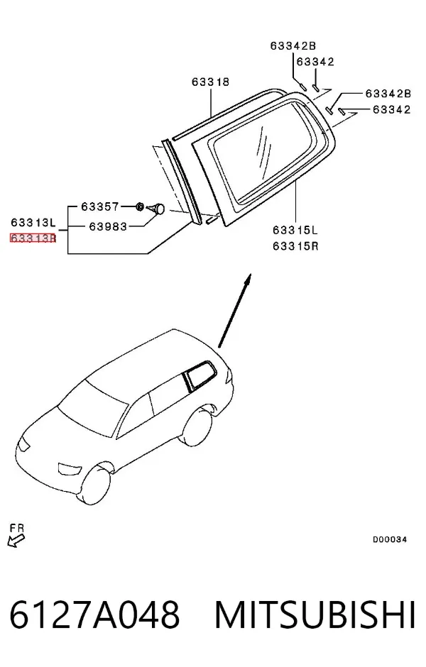  6127A048 Mitsubishi