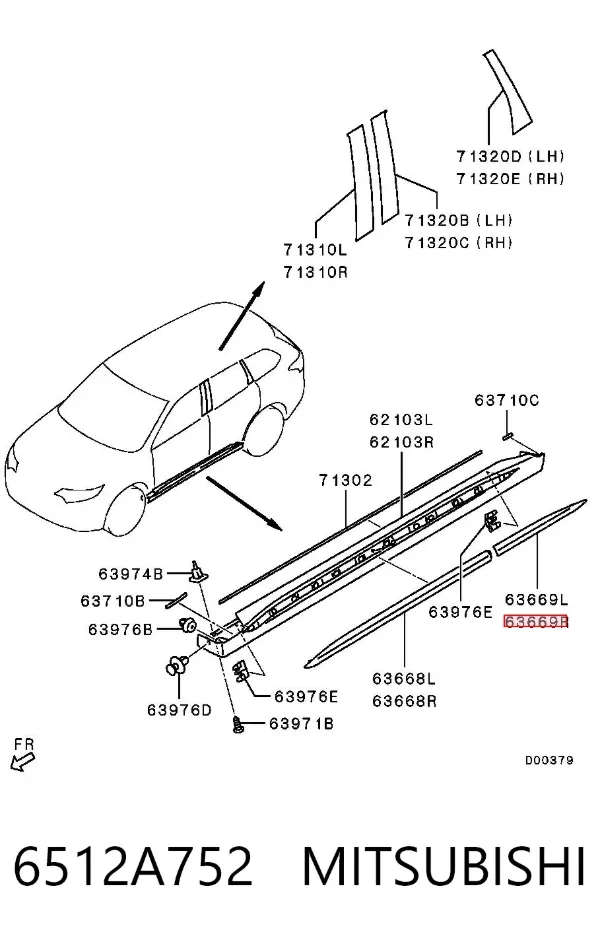  6512A752 Mitsubishi