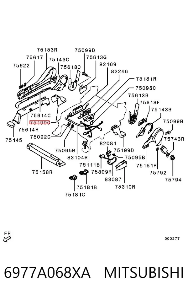  6977A068XA Mitsubishi
