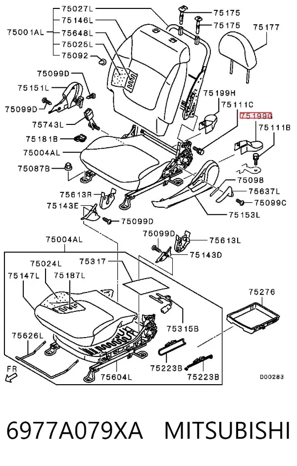  6977A079XA Mitsubishi