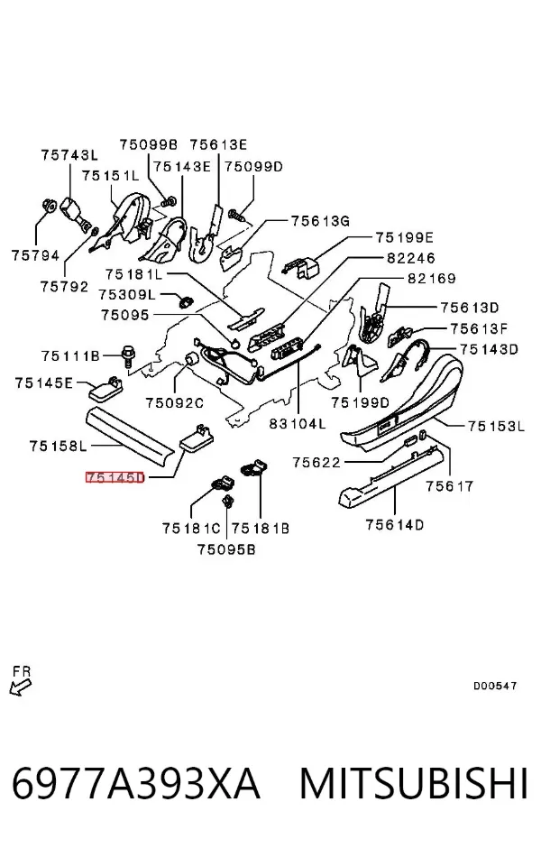  6977A393XA Mitsubishi