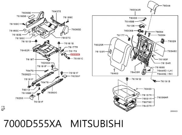  7000D555XA Mitsubishi