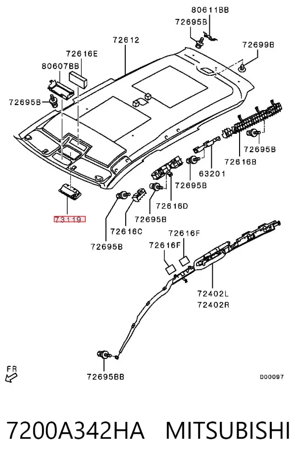 Футляр для окулярів 7200A342HA Mitsubishi
