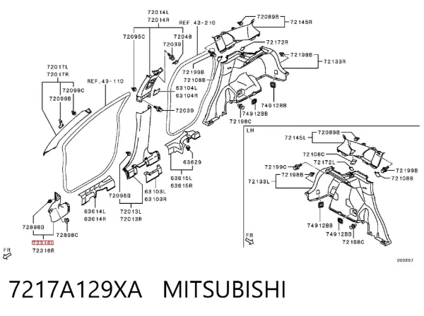  7217A129XA Mitsubishi