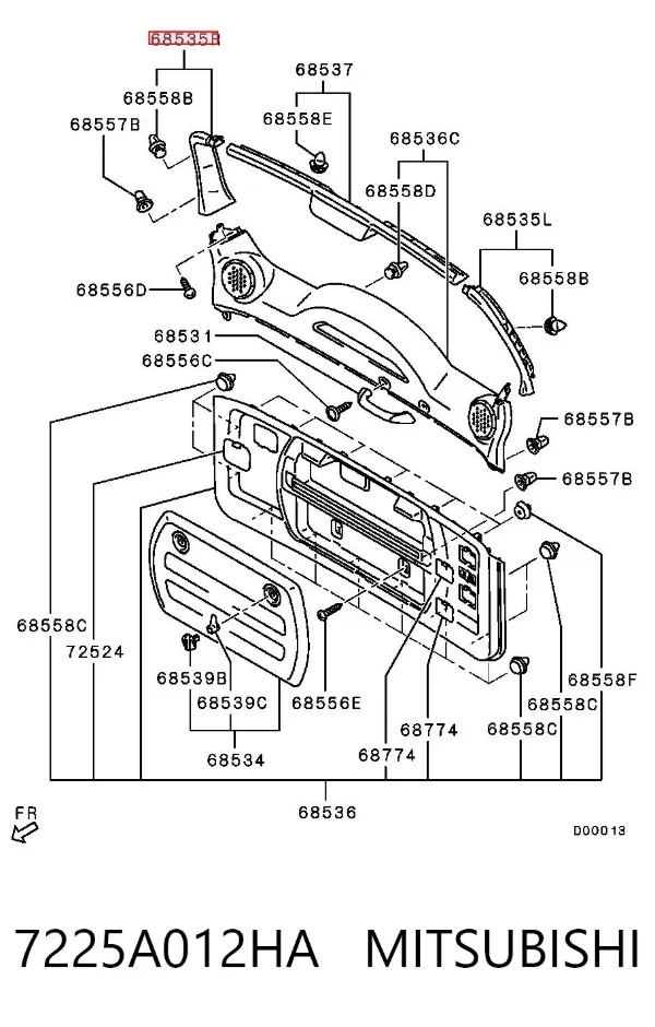  7225A012HA Mitsubishi