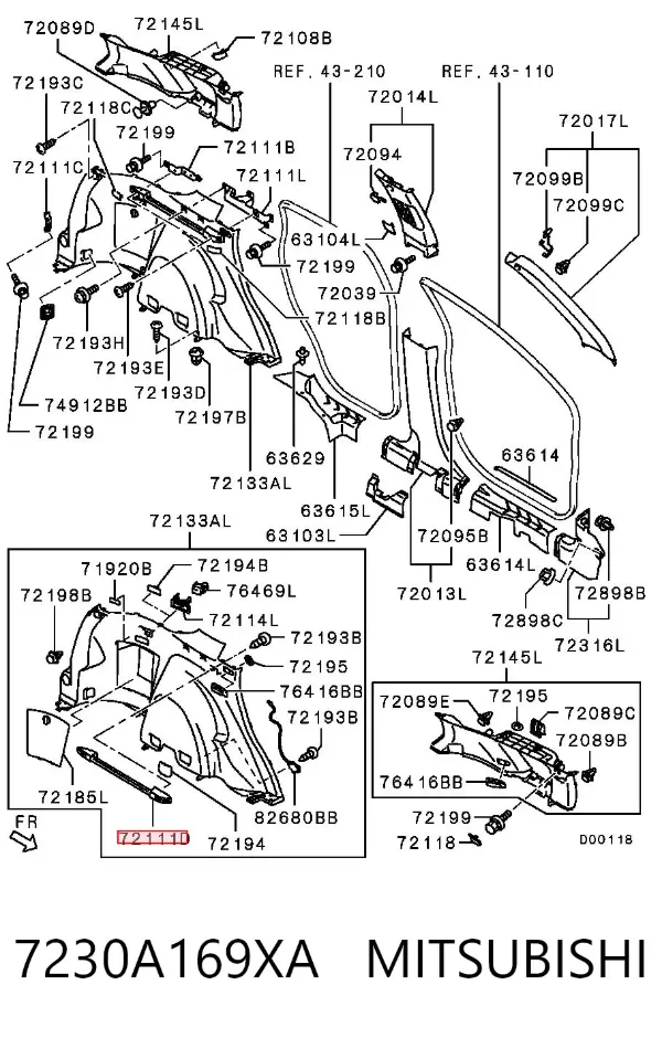  7230A169XA Mitsubishi