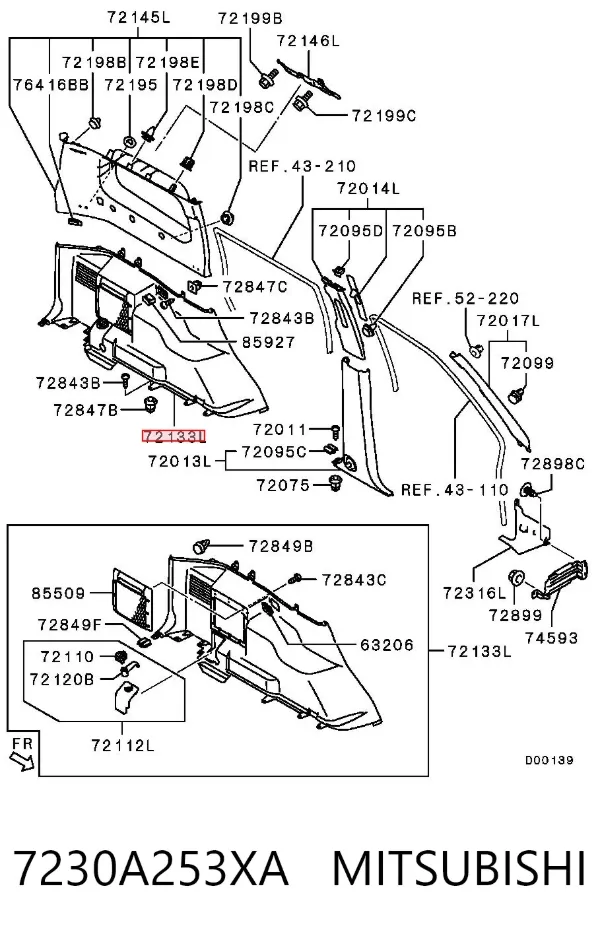  7230A253XA Mitsubishi