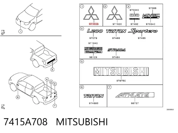  7415A708 Mitsubishi