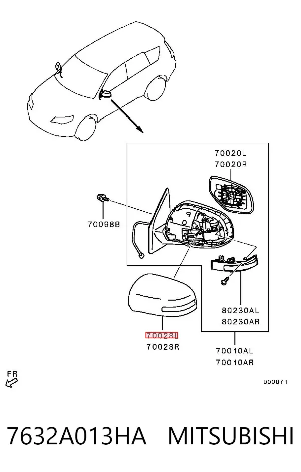  7632A013HA Mitsubishi