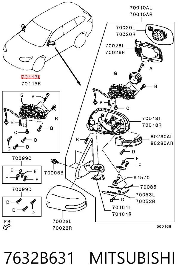  7632B631 Mitsubishi