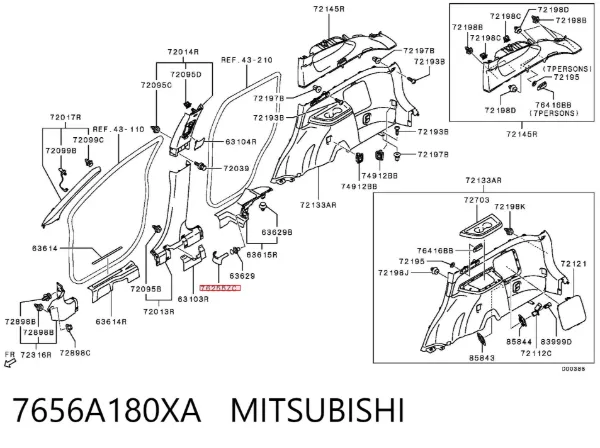  7656A180XA Mitsubishi