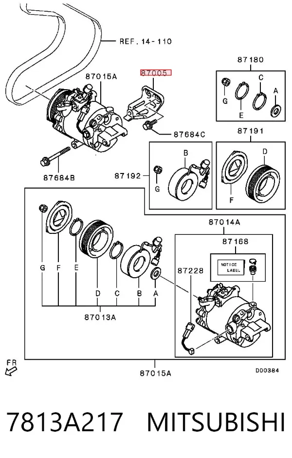  7813A217 Mitsubishi