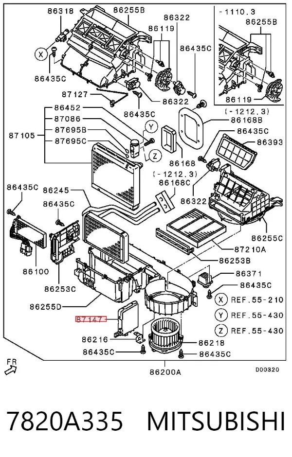  7820A335 Mitsubishi