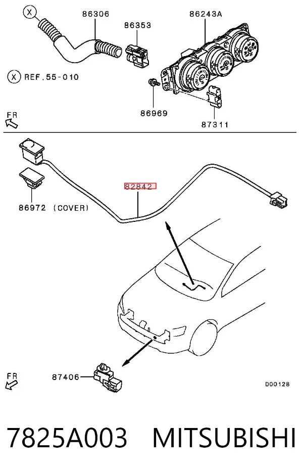 Датчик освітлення салону 7825A003 Mitsubishi