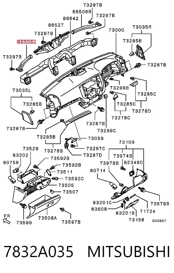  7832A035 Mitsubishi